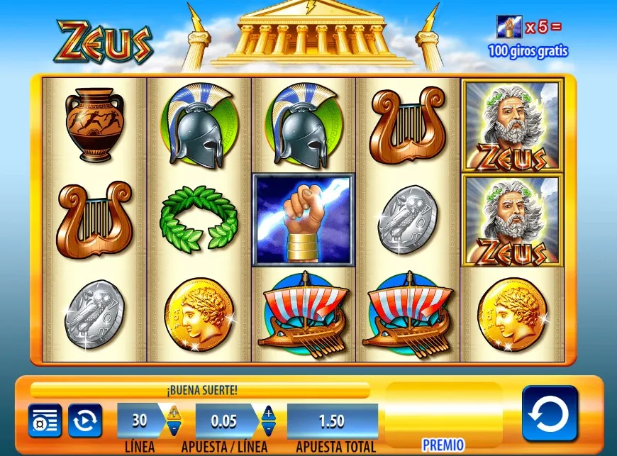 Zeus Slot tragamonedas en Argentina jugar online y ganar dinero real